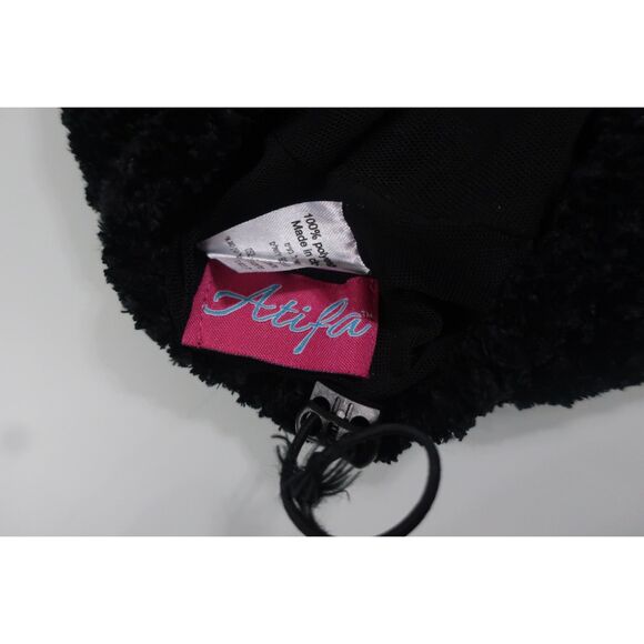 Black Chenille Snood Barely Worn Perfect Condition - Picture 3 of 4